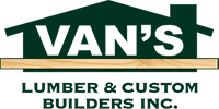 Van's Lumber & Custom Home Builders Logo